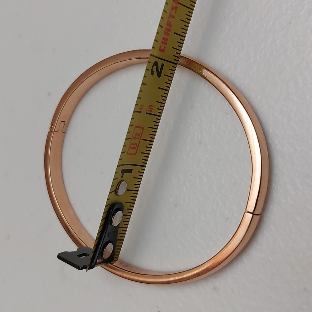 INVICTA Rose Gold Stainless Steel Hinged Bangle Bracelet - Picture 5 of 5